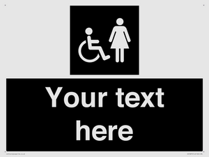 Custom information: black panel disabled and female